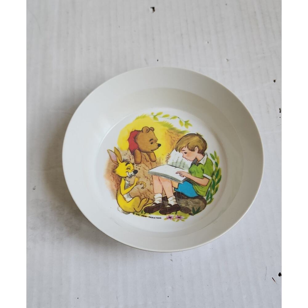 Walt Disney Vintage Winnie the Pooh Melamine Bowl Retro Disney